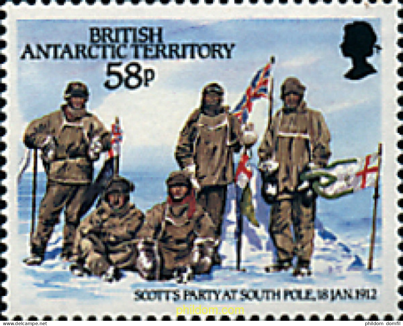 719021 MNH ANTARTIDA BRITANICA 1987 75 ANIVERSARIO DE LA EXPEDICION DE R.F. SCOTT A LA ANTARTIDA - Ongebruikt