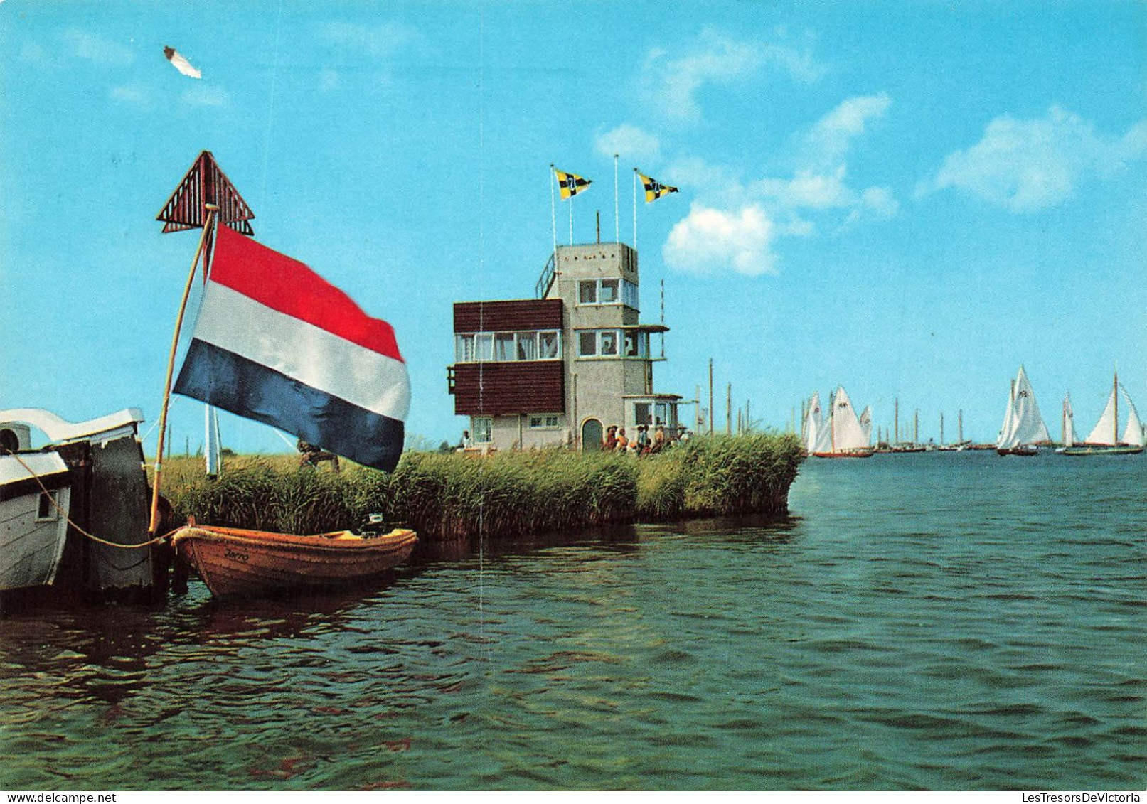 PAYS BAS - Sneek - Départ D'un Tour Sur Snekermeer - Colorisé - Carte Postale - Sneek