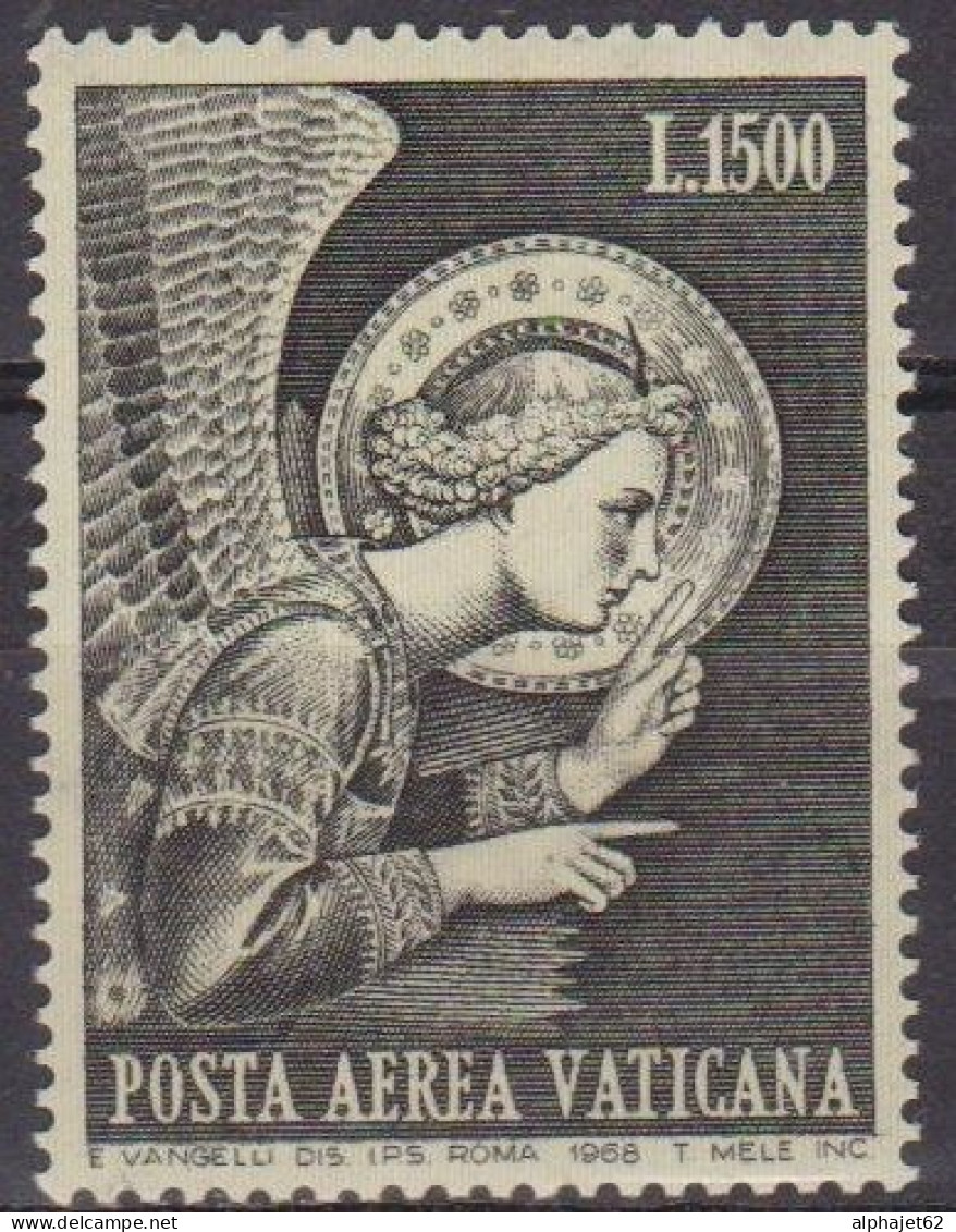 Art - Peinture - Ange - VATICAN - Fra Angelico: L'annonciation - Poste Aérienne - N°  54 ** - 1968 - Airmail