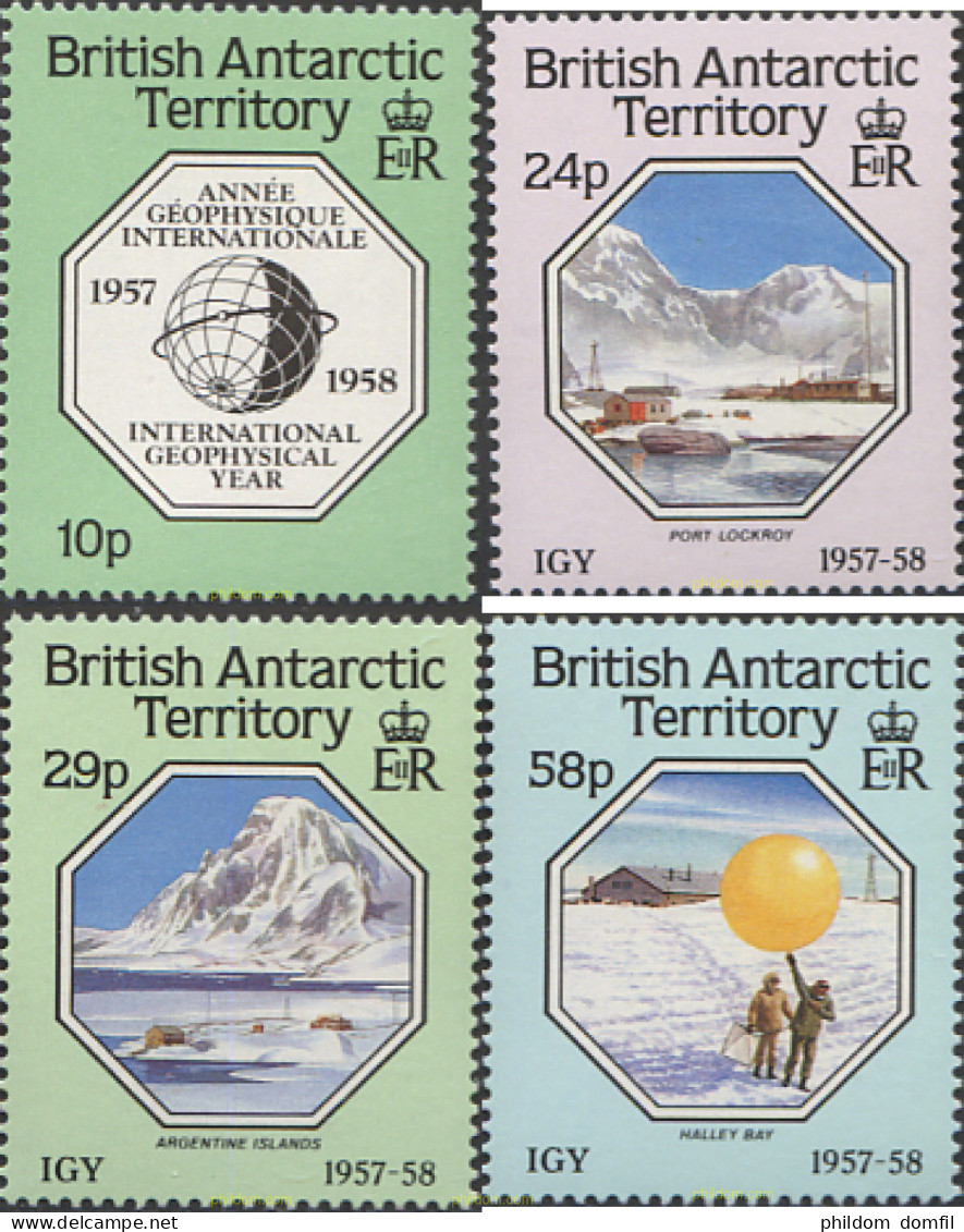 163422 MNH ANTARTIDA BRITANICA 1987 30 ANIVERSARIO DEL AÑO GEOFISICO INTERNACIONAL - Ongebruikt