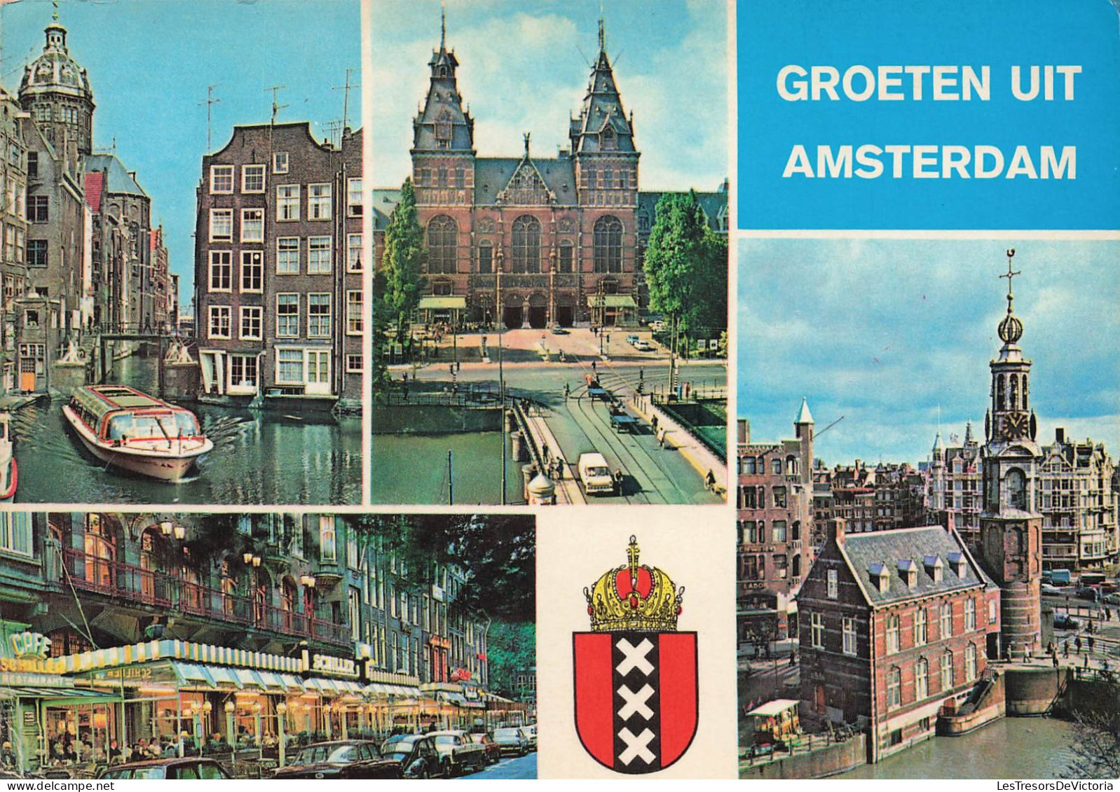 PAYS BAS -  Amsterdam - Multivues - Colorisé - Carte Postale - Amsterdam