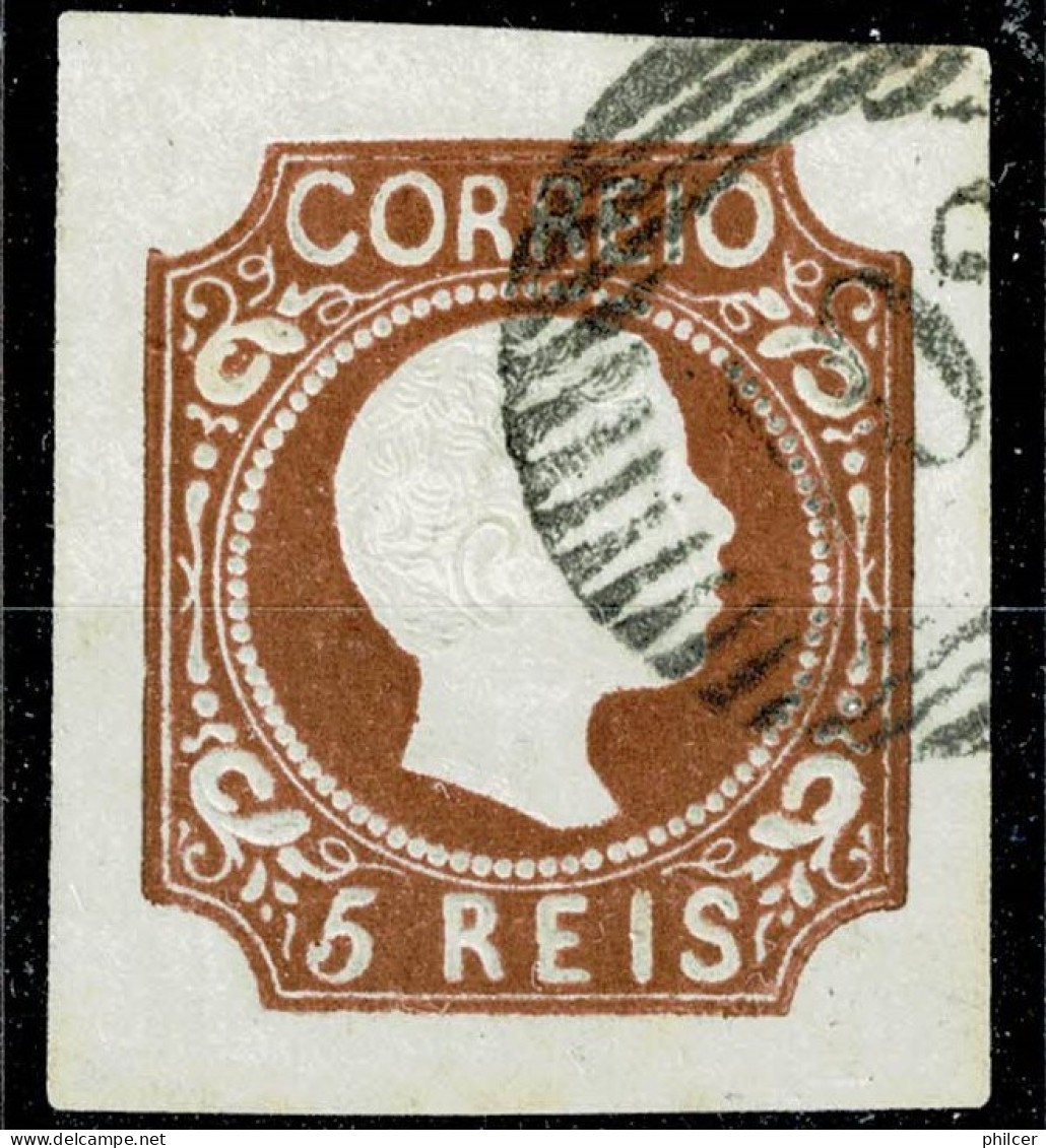 Portugal, 1856/8, # 10, Tipo II,, Used - Oblitérés