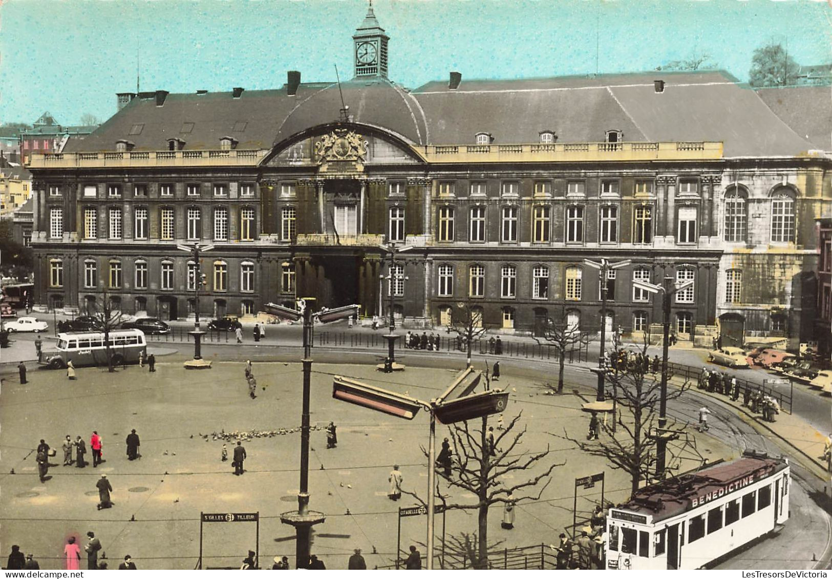 BELGIQUE - Liège - Vue Sur La Place Saint Lambert Et Le Palais De Princes- Evêques - Colorisé - Carte Postale - Lüttich