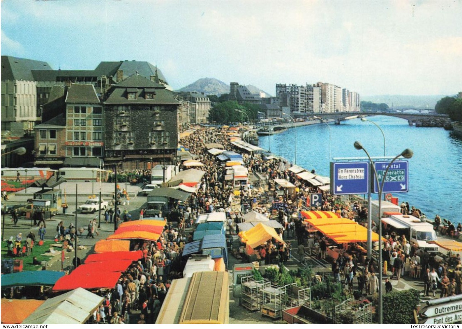 BELGIQUE - Liège - Vue Sur La Batte - Animé - Colorisé - Carte Postale - Liege