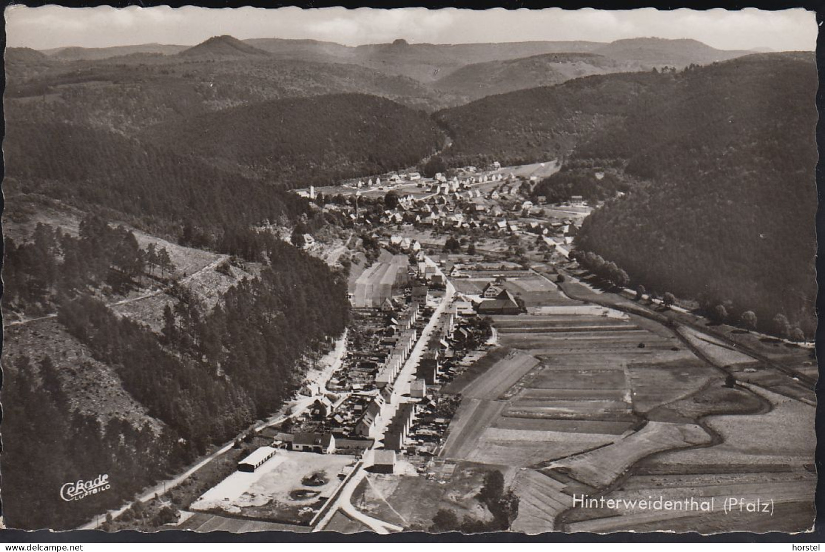 D-66999 Hinterweidenthal / Pfalz - Alte Stadtansicht - Siedlung - Cekade Luftbild - Nice Stamp - Hauenstein