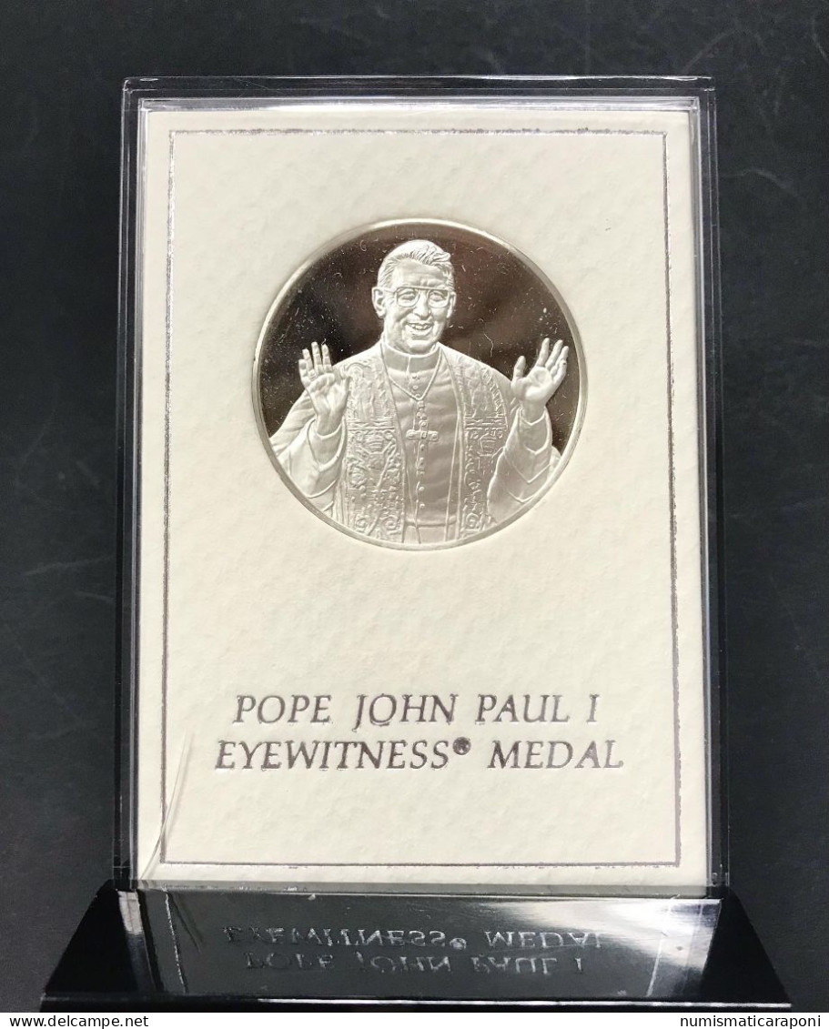 Medaglia Pope John Paul I° Minted By Franklin Mint - Royal/Of Nobility