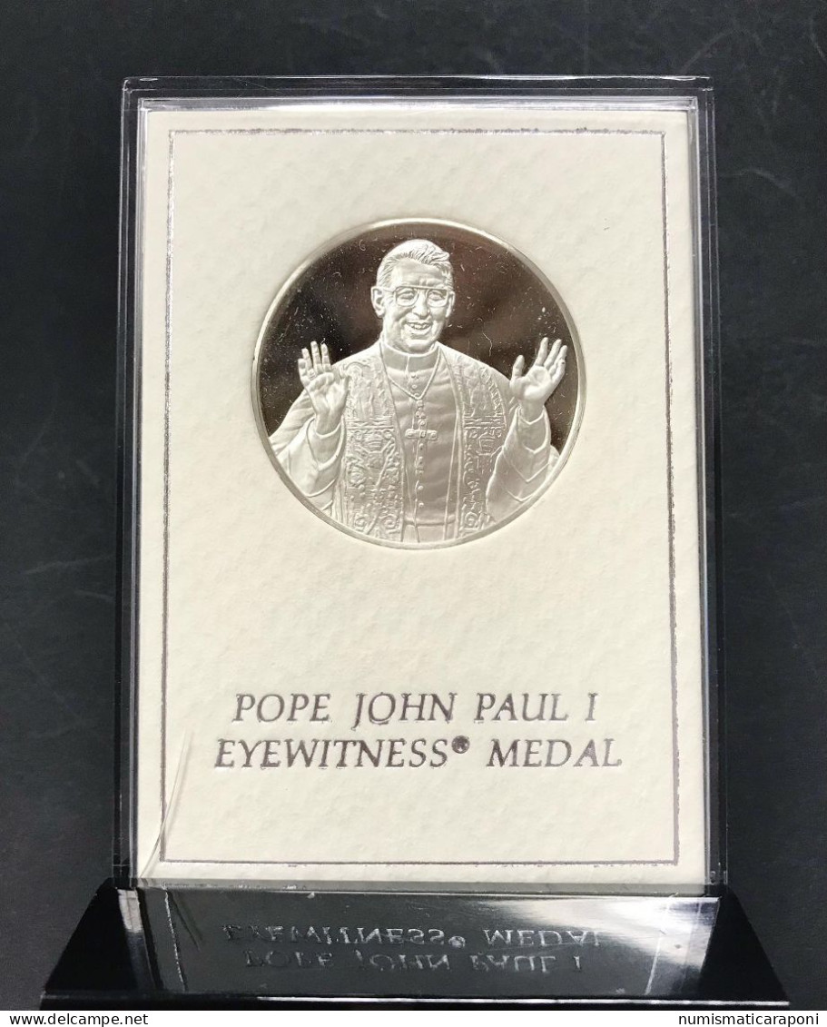 Medaglia Pope John Paul I° Minted By Franklin Mint - Monarquía/ Nobleza