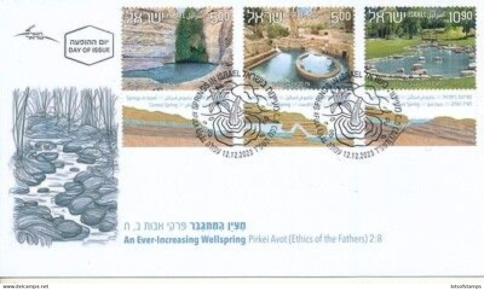 ISRAEL 2023 SPRINGS IN ISRAEL STAMPS   FDC - Unused Stamps