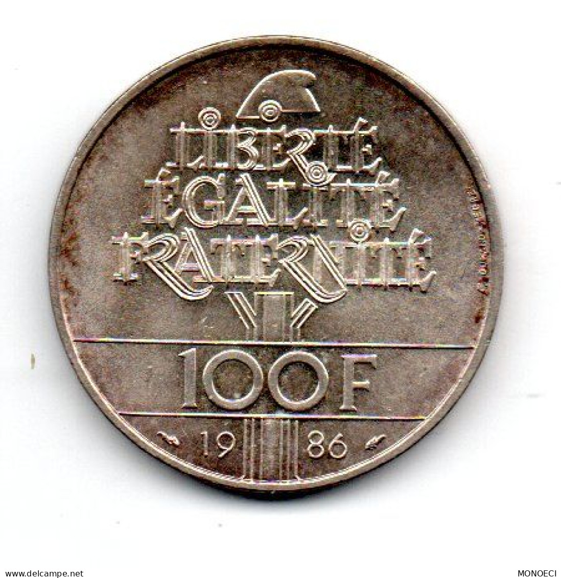 FRANCE -- Pièce 100 Francs -- Commémorative -- LIBERTE -- Centenaire De La Statue De La Liberté 1886 - 1986 - Altri & Non Classificati