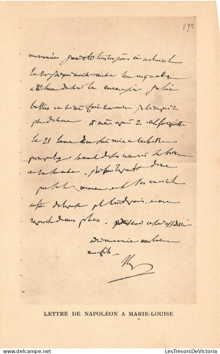 HISTOIRE - Lettre De Napoléon à Marie Louise - Carte Postale Ancienne - History