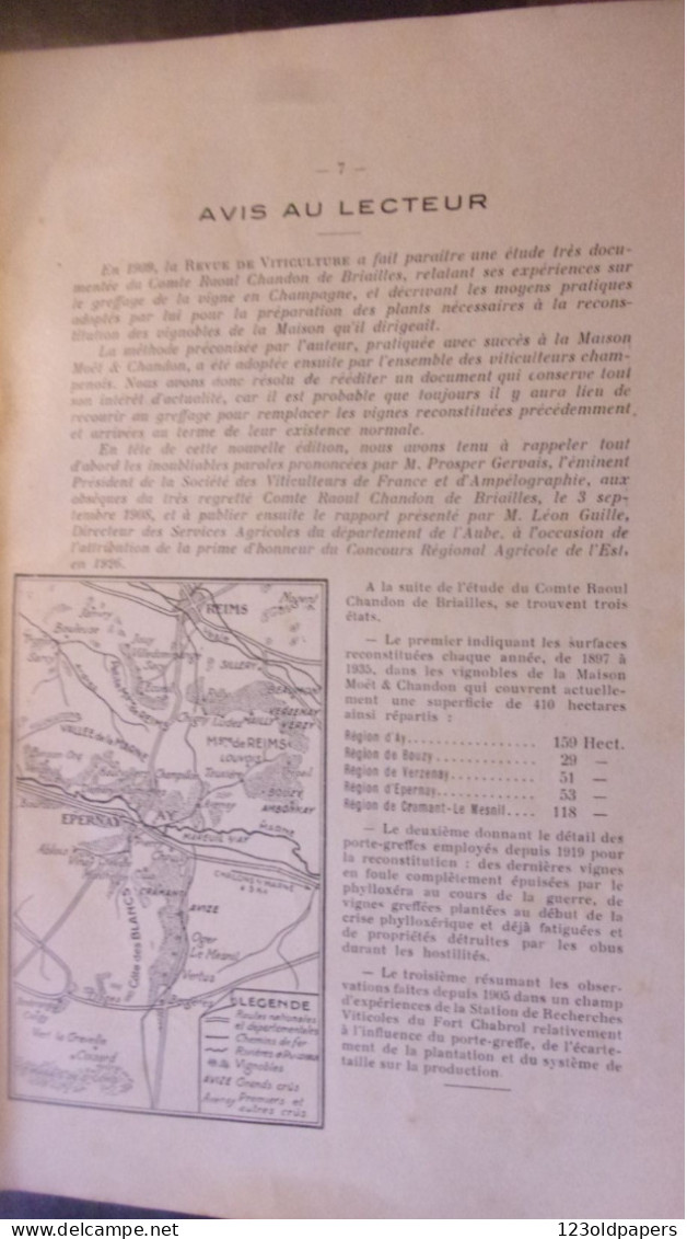 Le Greffage à L'Etablissement De Viticulture - Maison Moët Et Chandon 1935 - Raoul Chandon De Briallles CHAMPAGNE REIMS - Jardinería