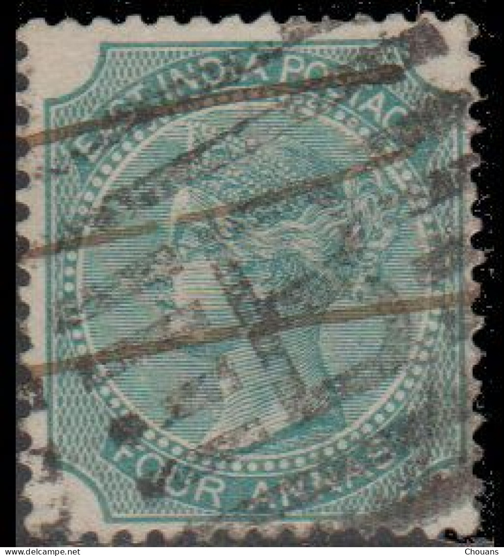 Inde Anglaise 1866. ~ YT 27 (par 2) - 4 A. Victoria  Cie Indes - 1858-79 Crown Colony