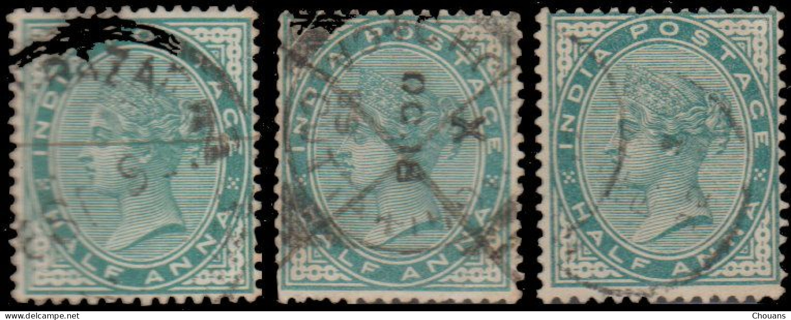Inde Anglaise 1882. ~ YT 33 (par 14) - ½ A. Victoria - 1882-1901 Empire