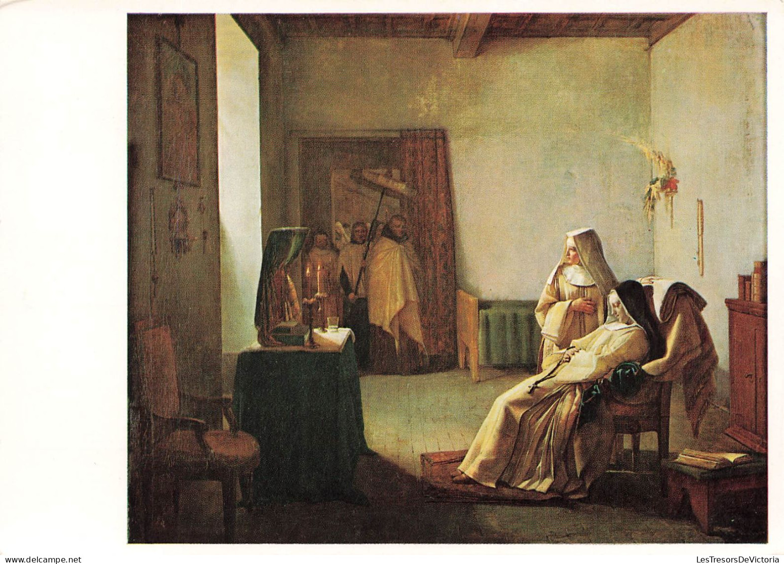 ARTS - Peintures Et Tableaux - La Religieuse Mourante - Léopold Robert - Carte Postale - Malerei & Gemälde