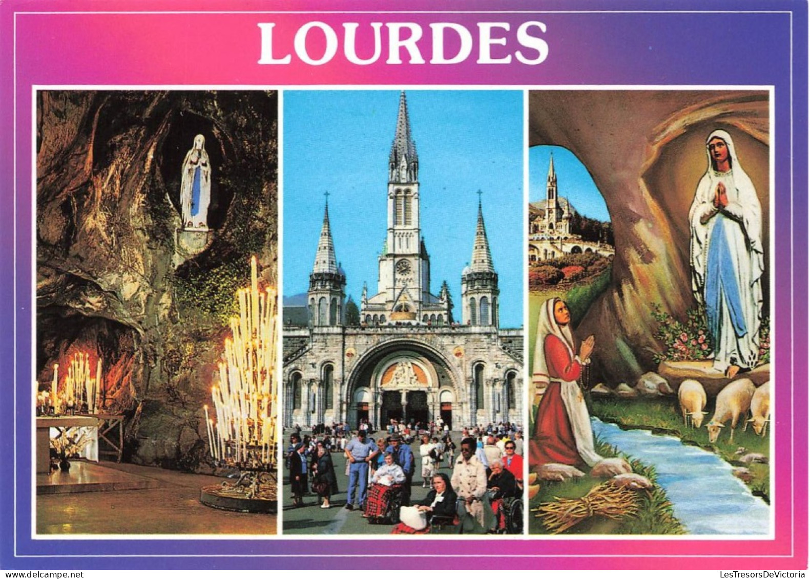 FRANCE - Lourdes - Multivues Des Lieux Saints - Colorisé - Carte Postale - Lourdes