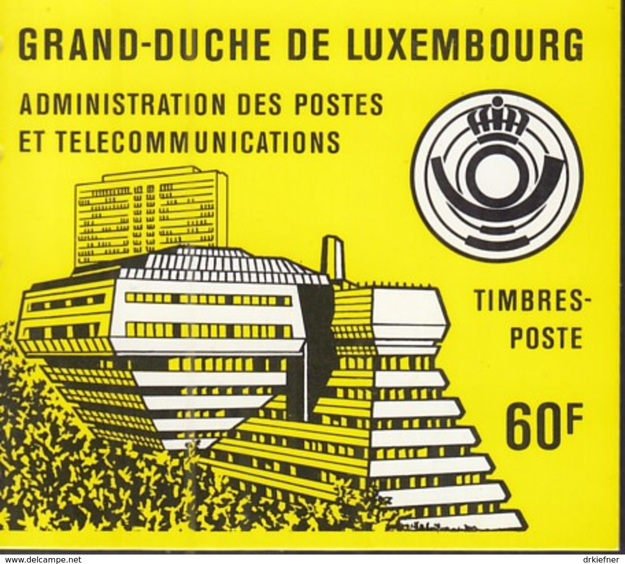 LUXEMBURG  Markenheftchen 1, Postfrisch **,  Gelber Deckel, 100. Geburtstag Von Robert Schuman, 1986 - Carnets