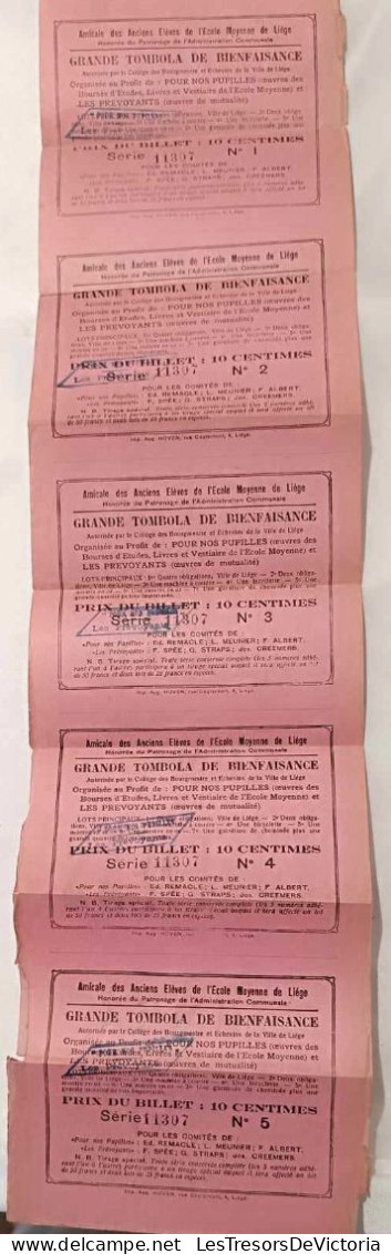 Vieux Papiers - Billets De Loterie - Fumez La Khalifas - Publicité - Tombola De Bienfaisance - Loterijbiljetten