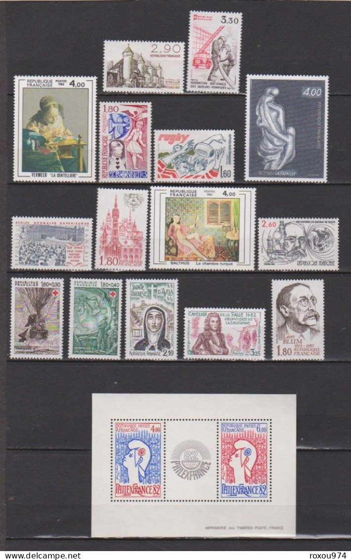 ANNEES COMPLETES      1980-81-82      TIMBRES NEUFS** + FEUILLET N°8        7 SCAN - 1980-1989