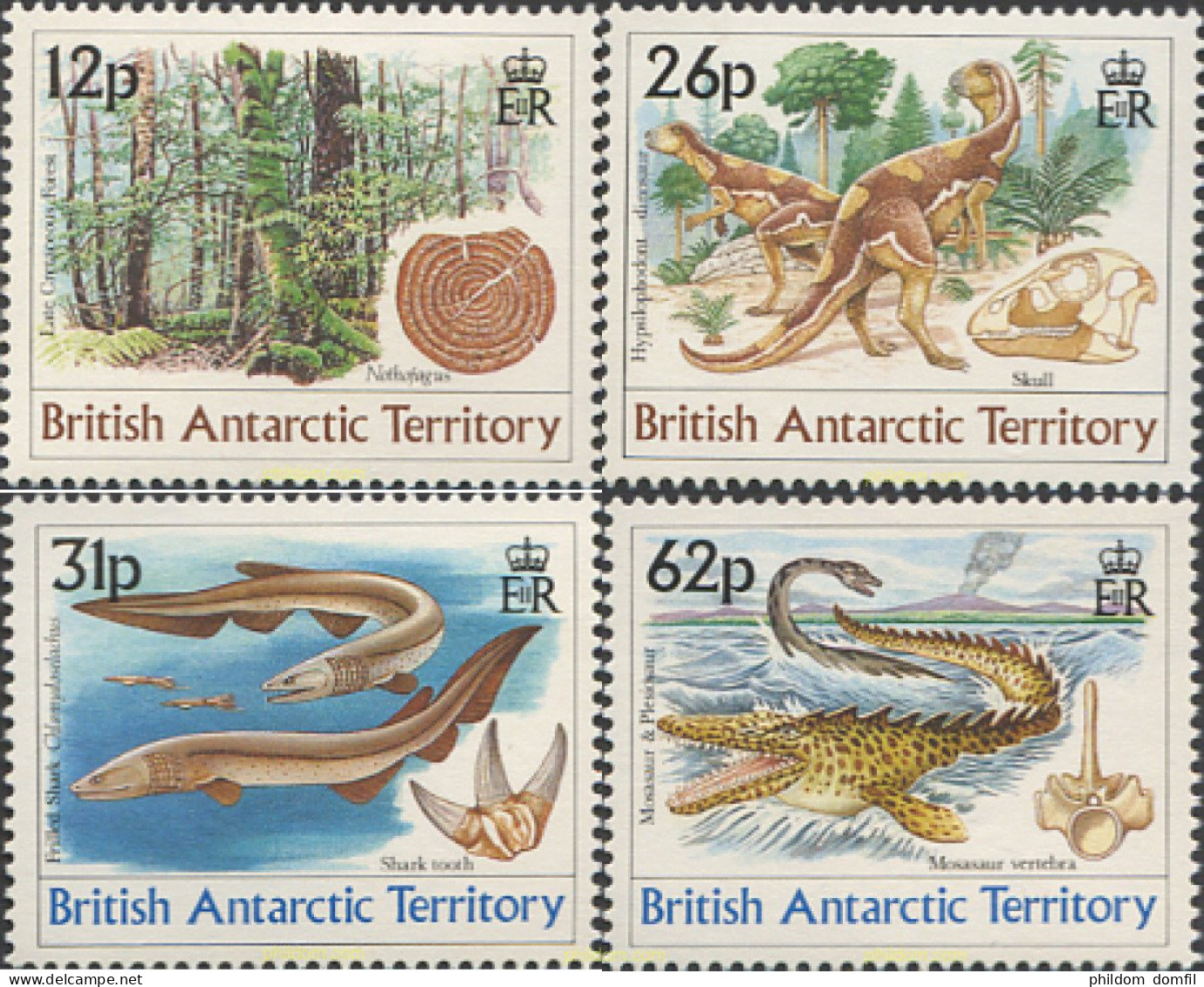 97381 MNH ANTARTIDA BRITANICA 1991 LA ERA DE LOS DINOSAURIOS - Ongebruikt