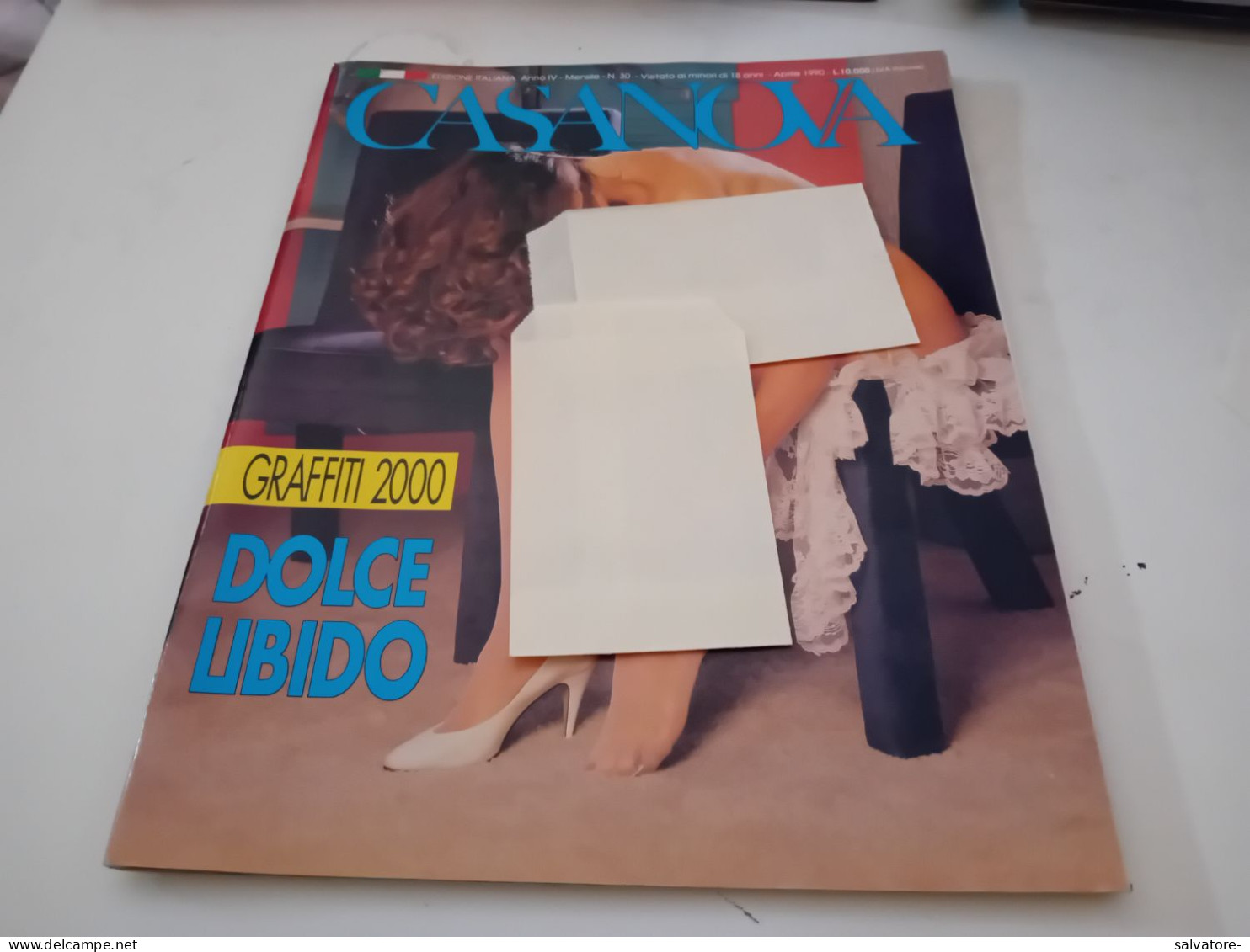 RIVISTA SEX- CASANOVA- EDIZIONE ITALIANA- ANNO IV- MENSILE NUMERO 30- APRILE 1990 - Kino