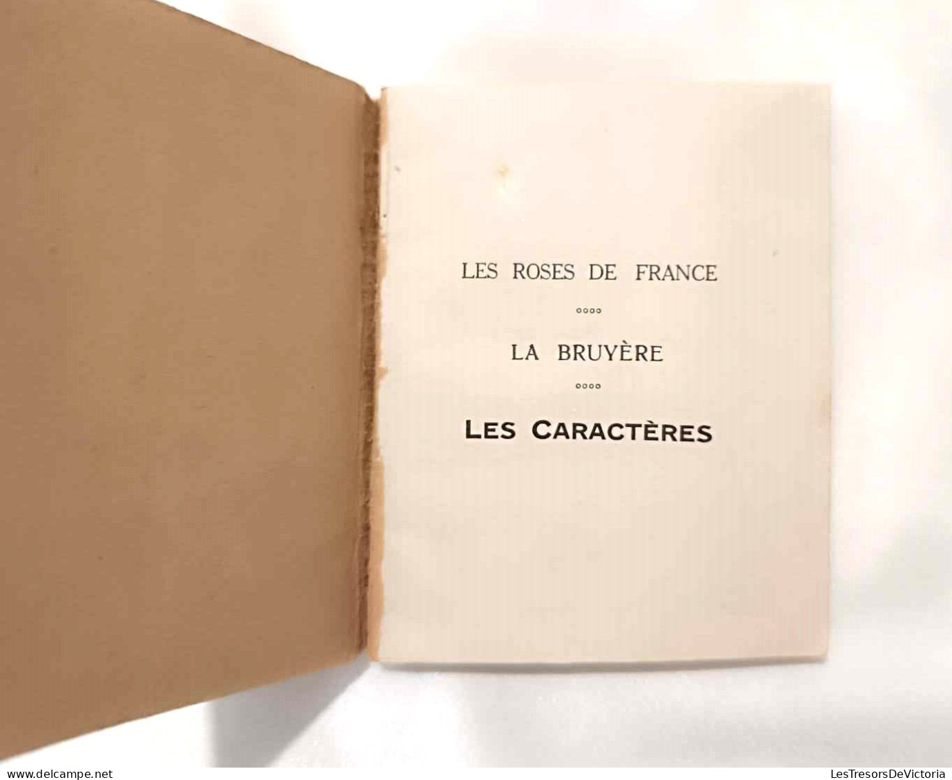 Livre - Les Roses De France - La Bryère - Les Caractères - Edition Mini - Dim 10/8 Cm - Tot De 18de Eeuw