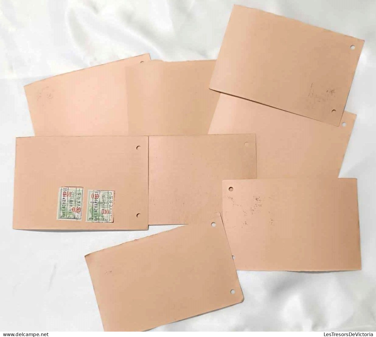 Vieux Papiers - Lot De 8 Cartesde Récépissé - Employeurs Et Destinataires Différents - Timbres Fiscaux - Timbres - Non Classificati