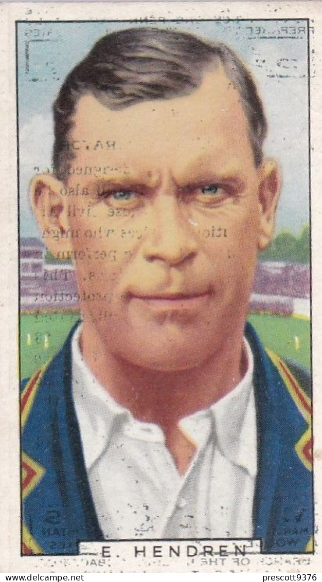 Patsy Hendron England Cricket & Man City Footballer - Sporting Personalities 1936 - Gallaher Cigarette Card - - Gallaher