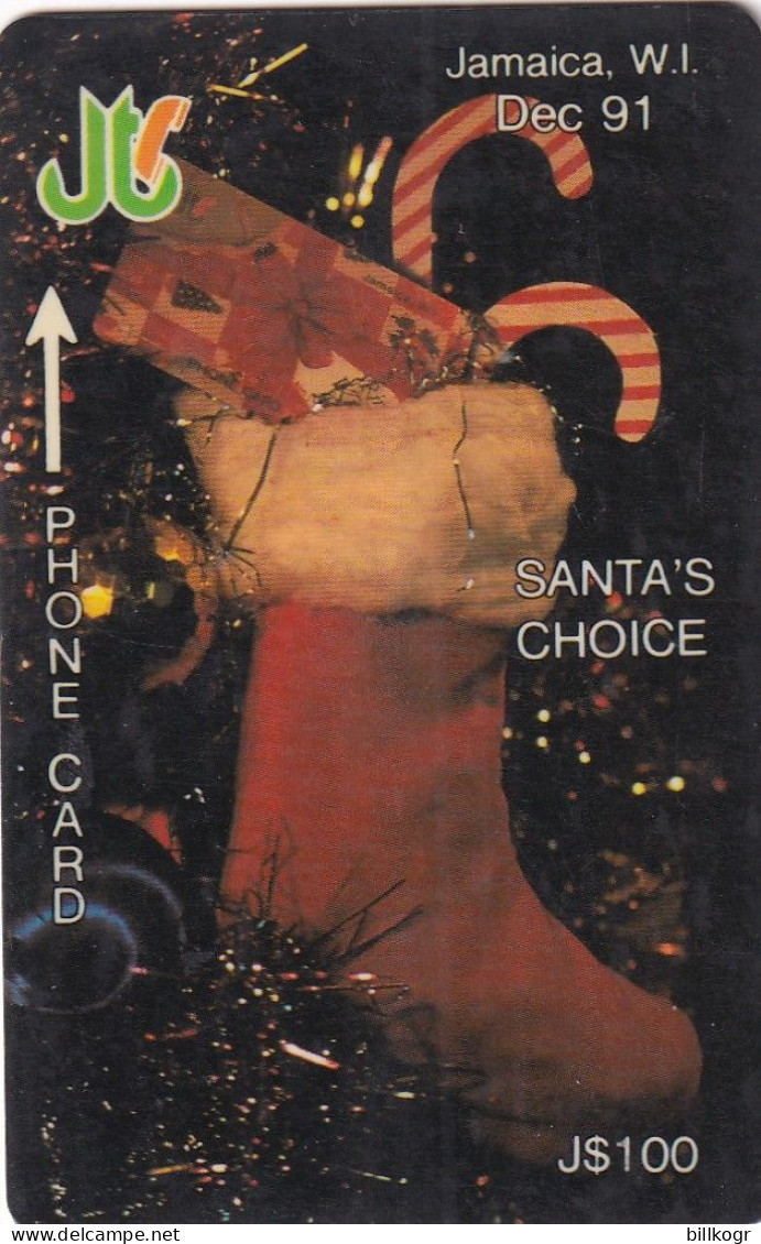 JAMAICA(GPT) - Santa"s Choice December "91, CN : 5JAMC/B, Tirage 496, Used - Jamaica