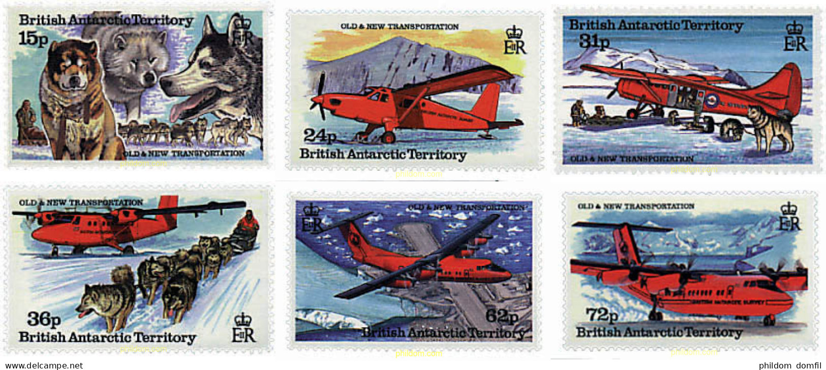 37373 MNH ANTARTIDA BRITANICA 1994 MEDIOS DE TRANSPORTE - Unused Stamps