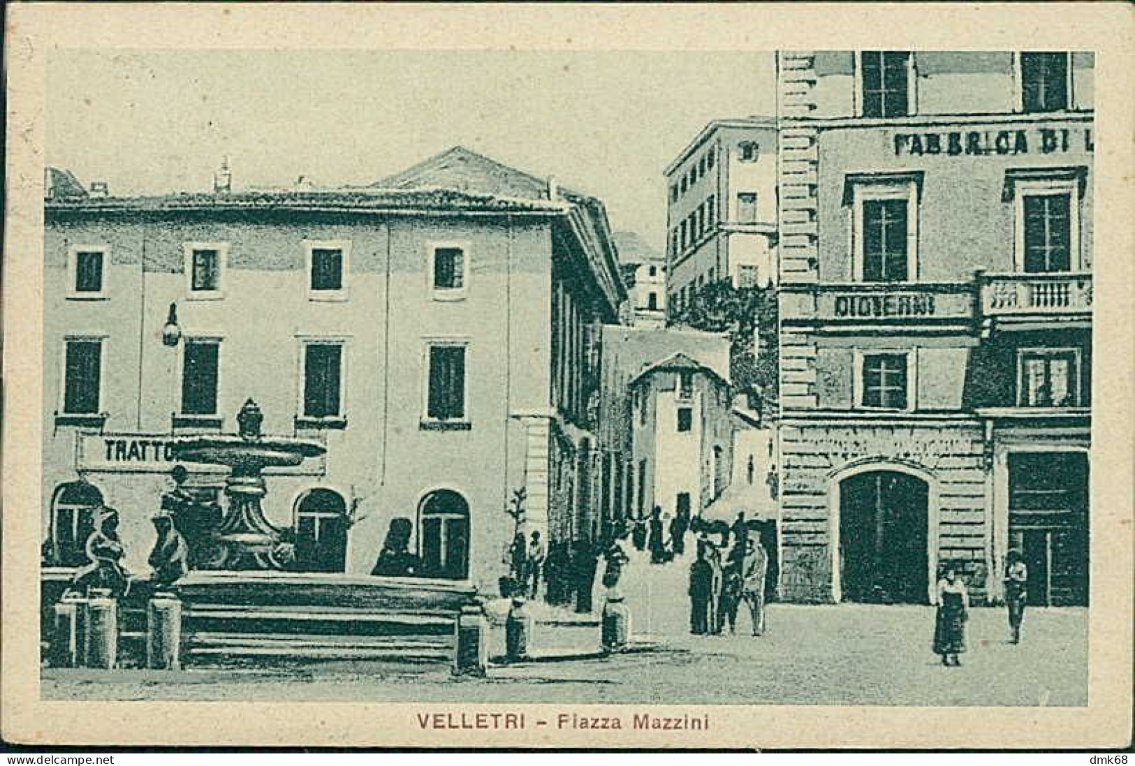 VELLETRI - PIAZZA MAZZINI - EDIZIONE BIANCHI - SPEDITA 1922 (19434) - Velletri