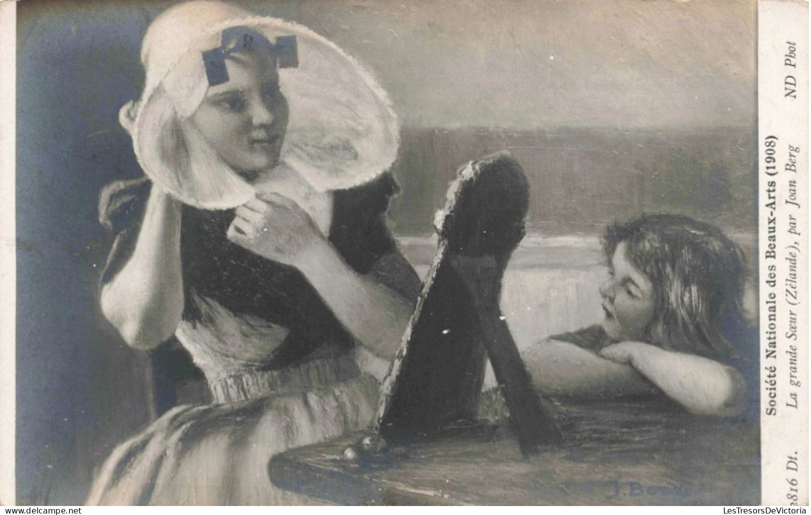 CELEBRITES - Artistes - Société Nationale Des Beaux-Arts 1908 - La Grande Soeur Par Joan Berg - Carte Postale Ancienne - Künstler