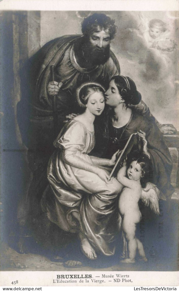 BELGIQUE - Bruxelles - Musée Wiertz - L'Education De La Vierge - Carte Postale Ancienne - Musées