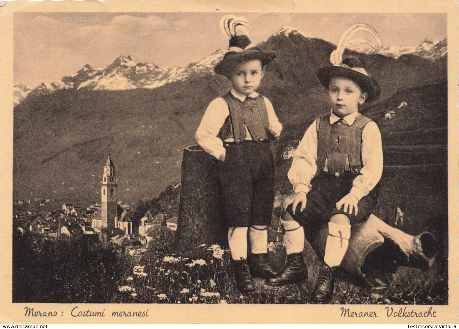 ITALIE - Merano - Des Enfants Dans Des Costumes De Merano - Carte Postale Ancienne - Merano