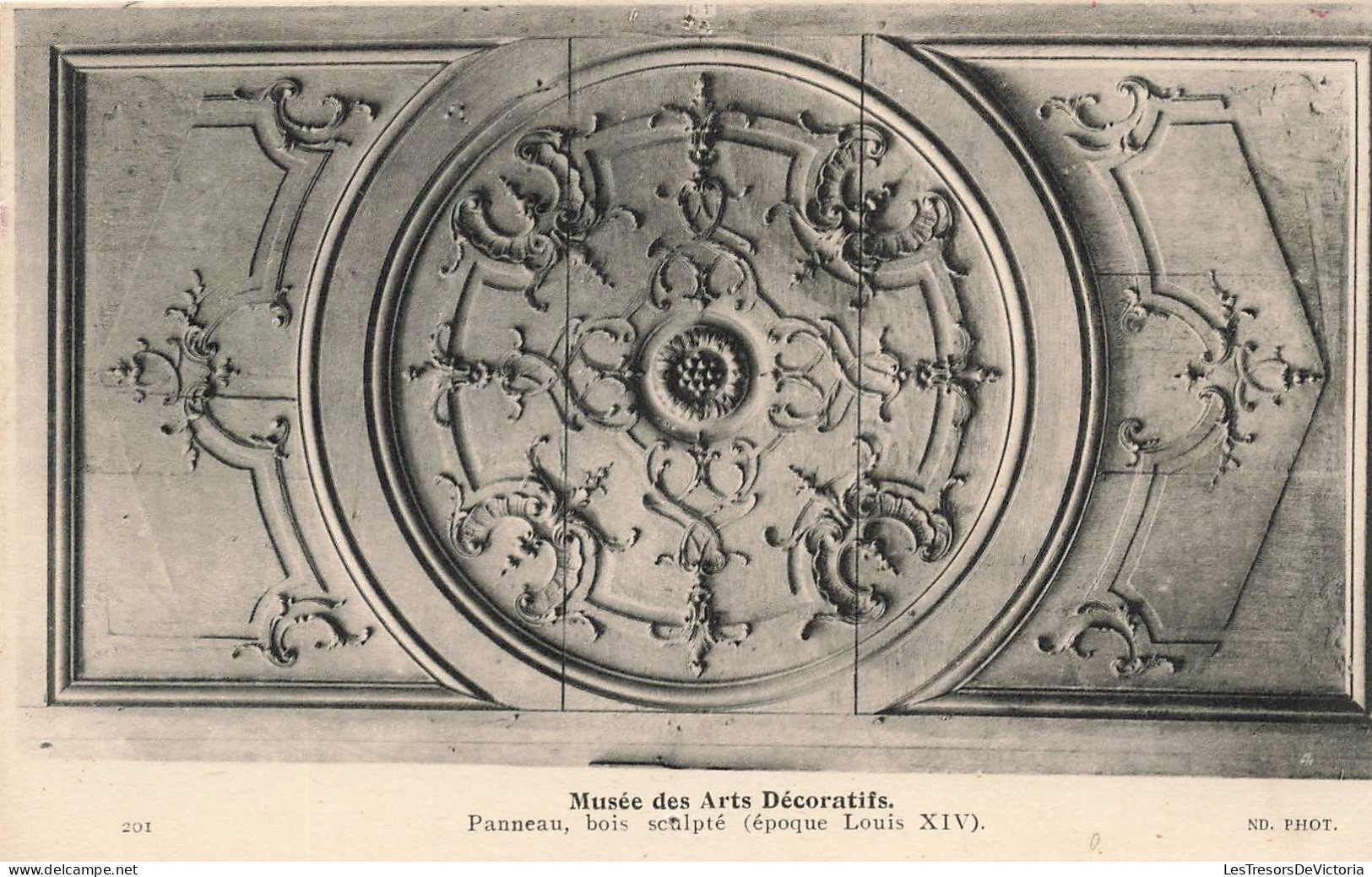 MUSÉES - Musée Des Arts Décoratifs - Panneau -Bois Sculpté - Carte Postale Ancienne - Museos