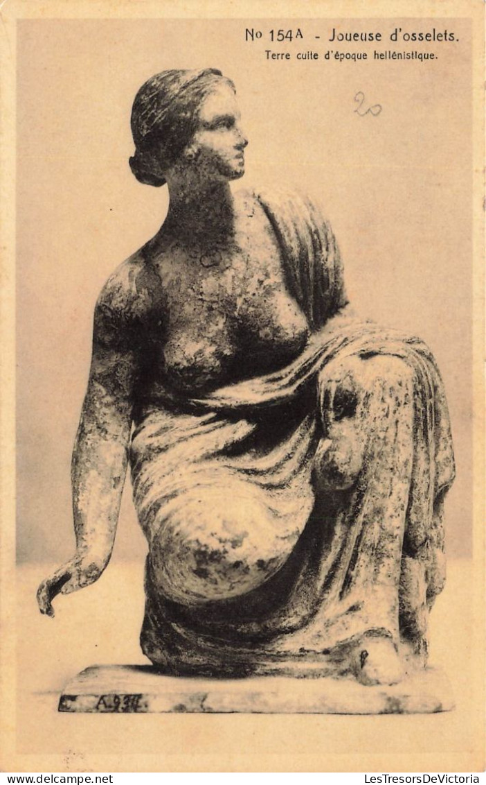 MUSÉES - Joueuse D'Osselets - Terre Cuite D'époque Hellénistique - Carte Postale Ancienne - Museum