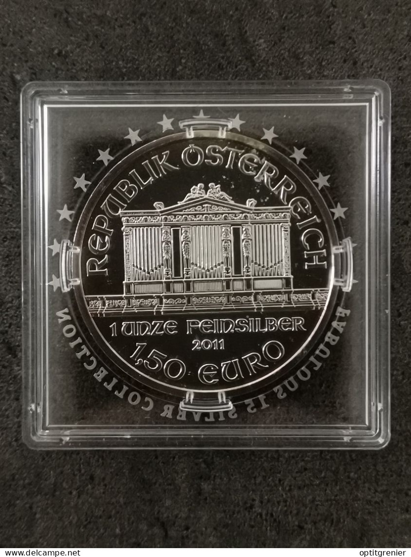 1.5 EURO ARGENT 2011 ORCHESTRE PHILHARMONIQUE AUTRICHE / 1 ONCE SILVER AUSTRIA - Oostenrijk