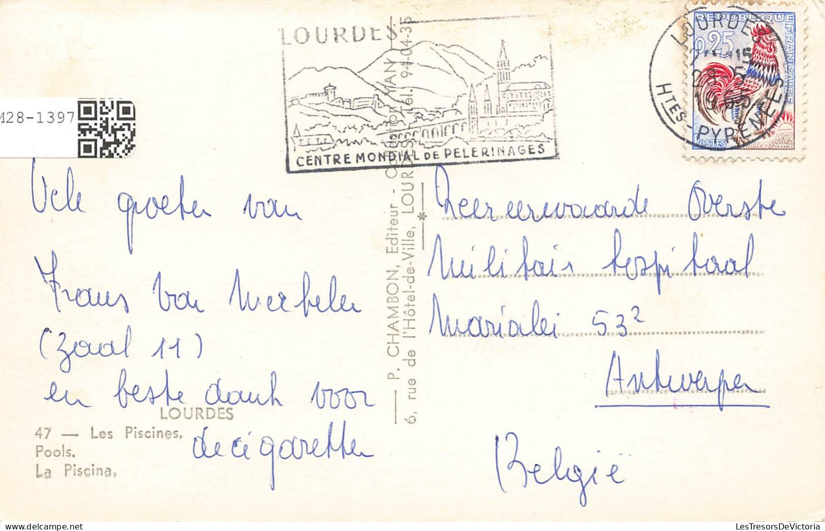 FRANCE - Lourdes - Les Piscines - Carte Postale - Lourdes