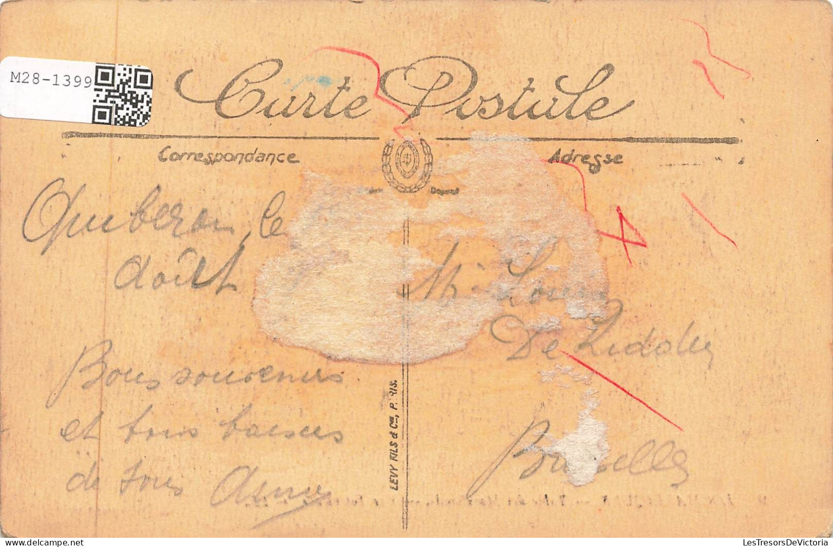 FRANCE - Locmariaquer - Table Des Marchands - Vue Intérieure - Carte Postale Ancienne - Locmariaquer