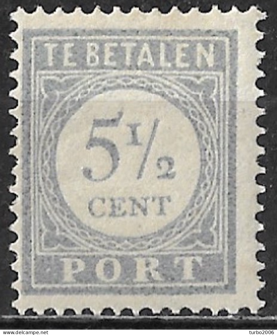 1912 Strafportzegels Lichtblauw 5 ½ Cent NVPH P 52 Ongestempeld - Taxe