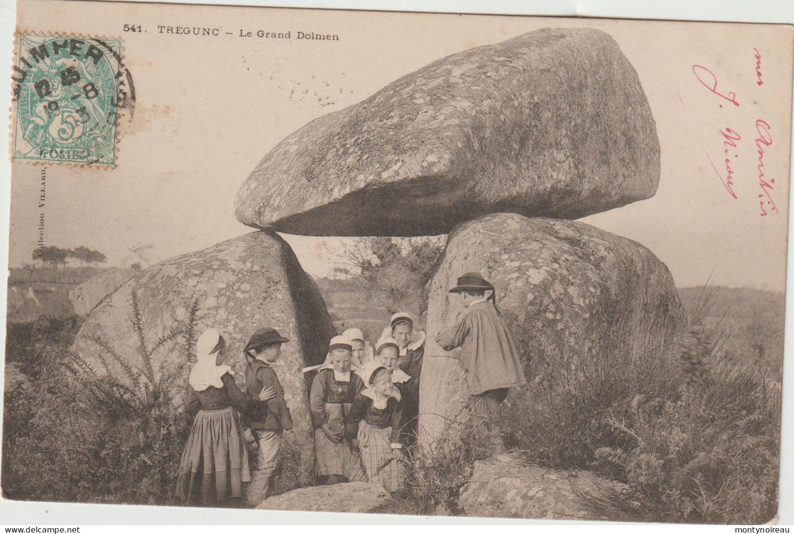 Finistère : TREGUNC   : Le  Grand  Dolmen  1903 - Trégunc