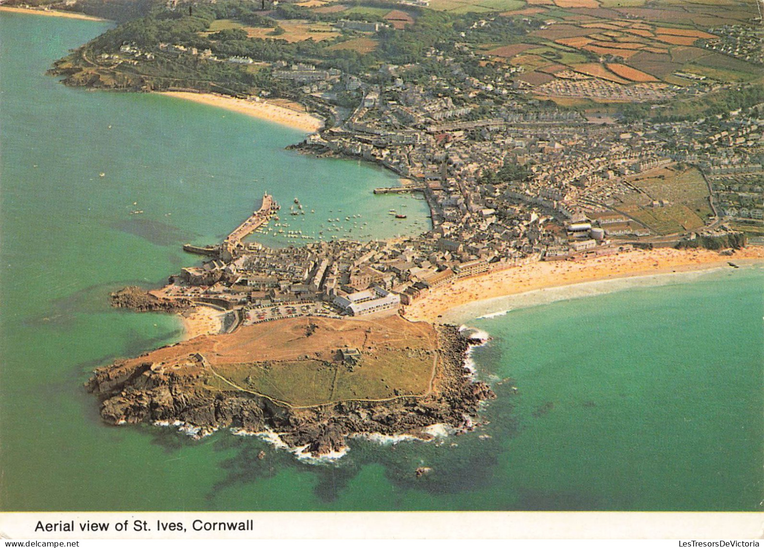 ROYAUME UNI - Cornwall - Vue Aérienne De St Ives - Colorisé - Carte Postale - St.Ives