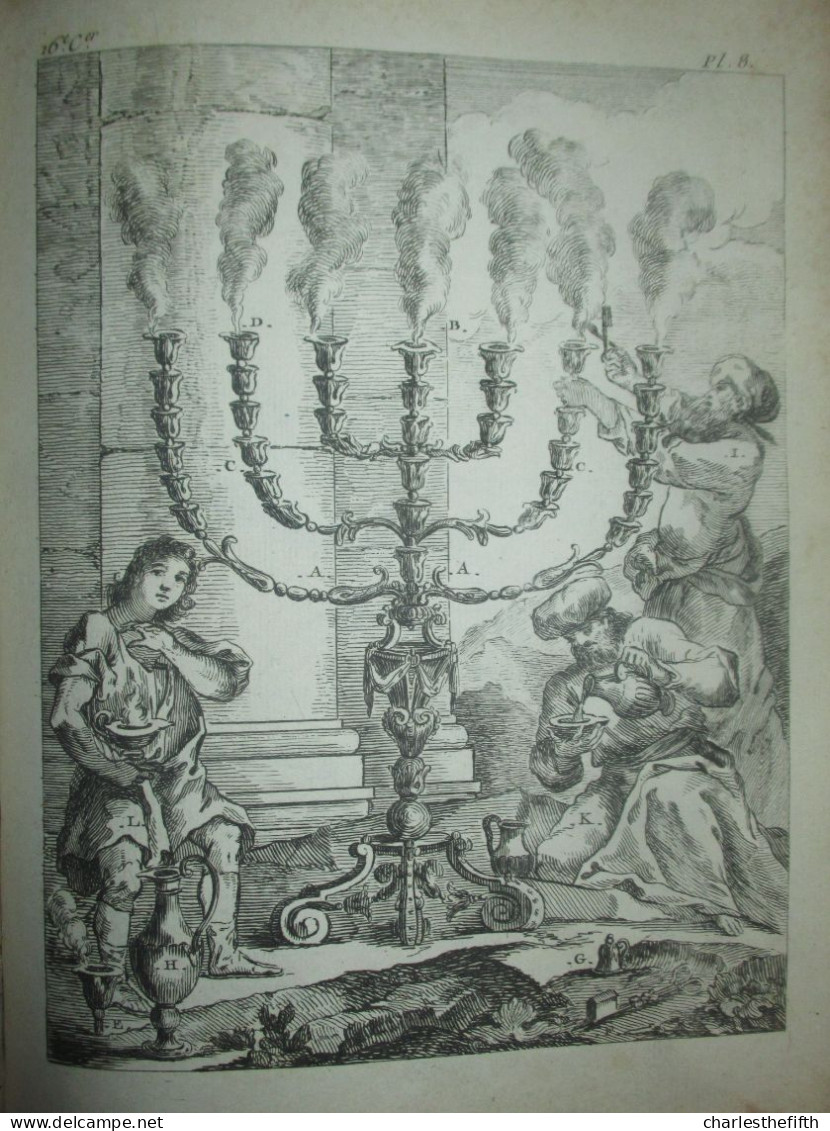 JUDAICA - LOT OF 23 JEWISH COPPER ENGRAVINGS OF 1786 BY COCHIN - * HISTORY OF EXODUS JEWISH PEOPLE IN MOSES TIME * - Etsen