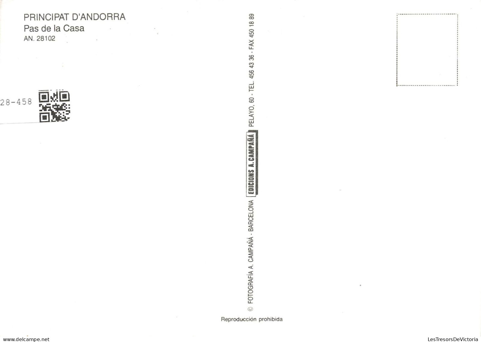 ANDORRE - Vue Générale De Pas De La Casa - Colorisé - Carte Postale - Andorre