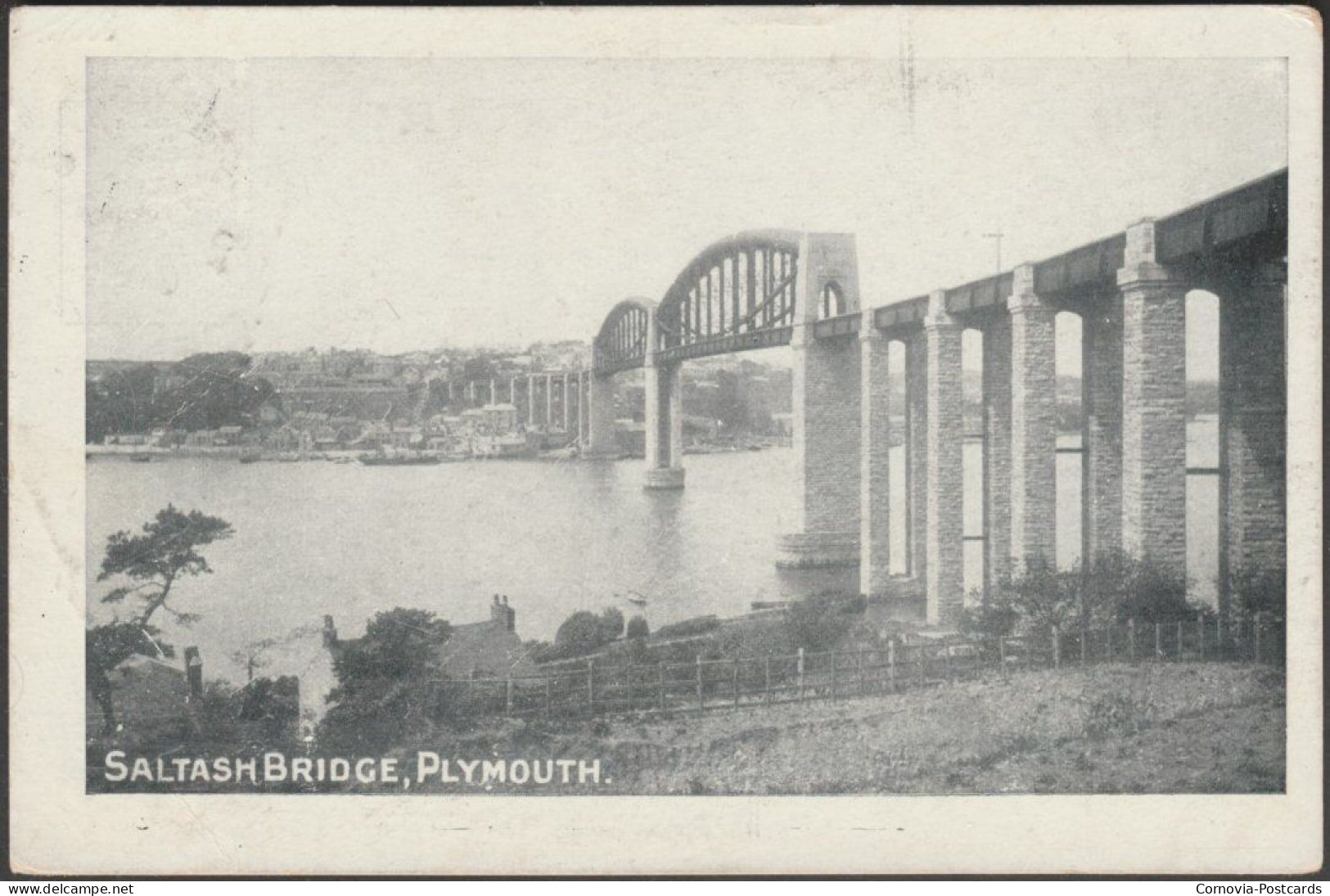 Saltash Bridge, Plymouth, Devon, 1904 - Pictorial Postcard - Plymouth