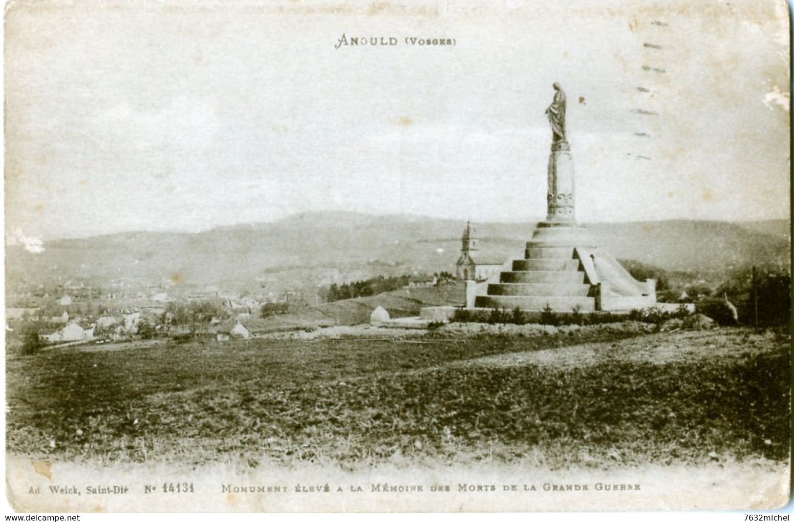 88 - ANOULD - Monument élevé à La Mémoire Des Morts De La Grande Guerre - Anould