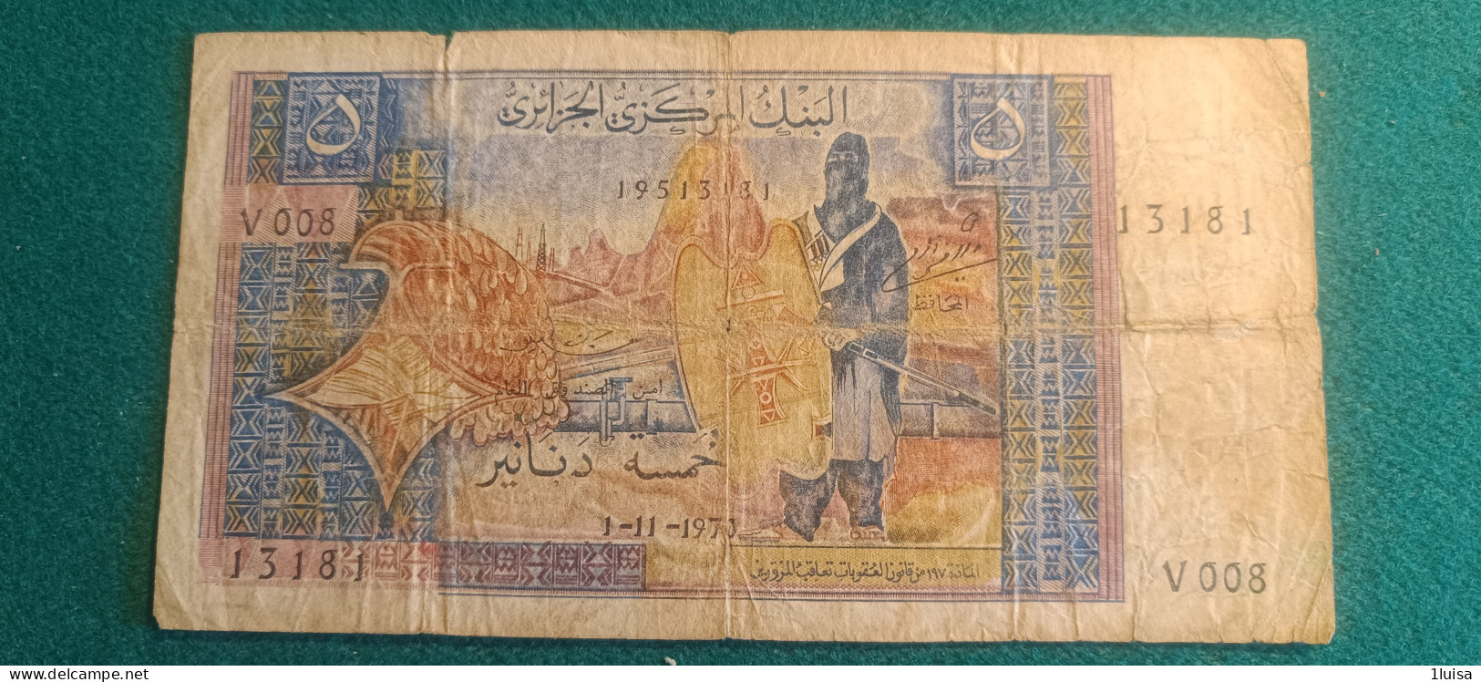 ALGERIA 5 DINARI 1970 - Algérie