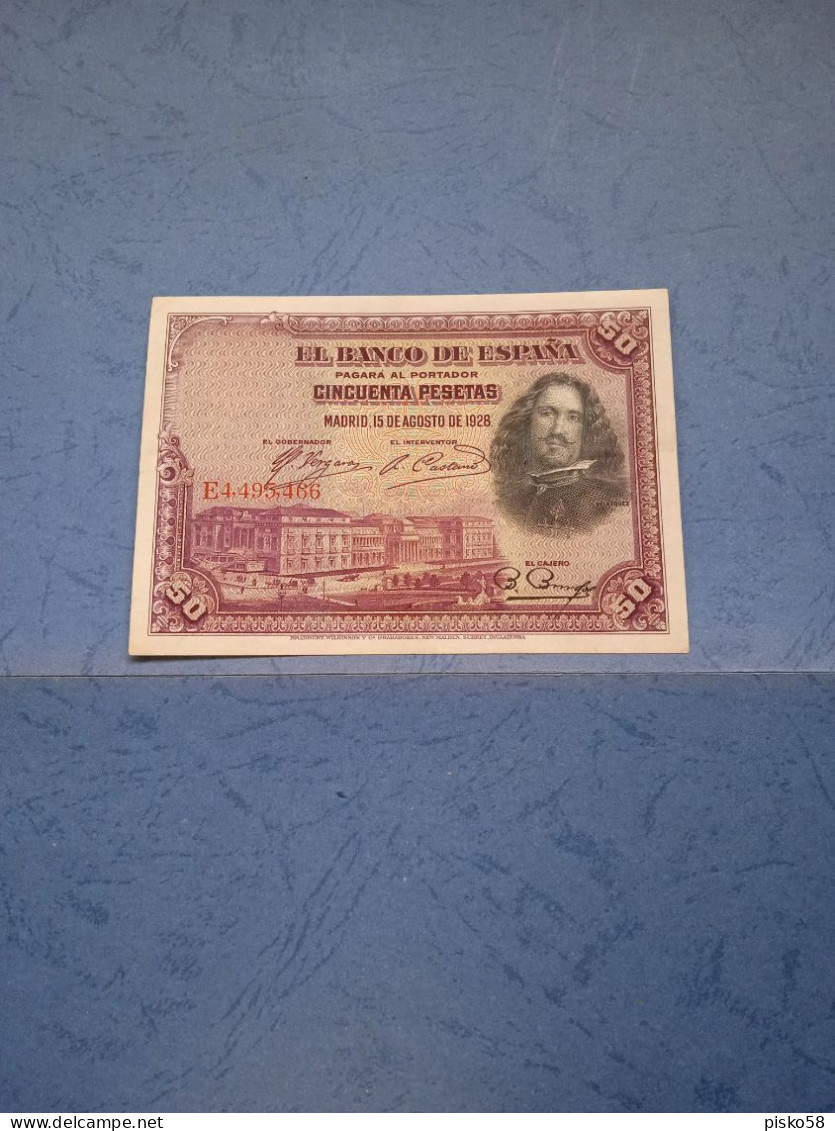 SPAGNA-P75b 50P 15.8.1928 - - 50 Pesetas