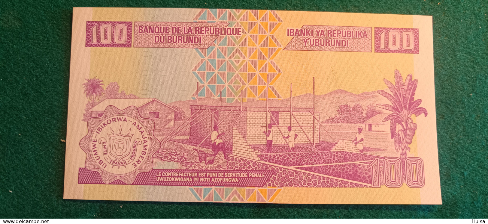 BURUNDI 100 FRANCS 1974 - Burundi