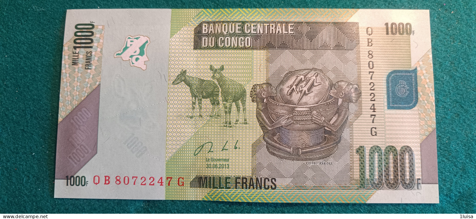 CONGO 1000 FRANCS 2013 - République Du Congo (Congo-Brazzaville)