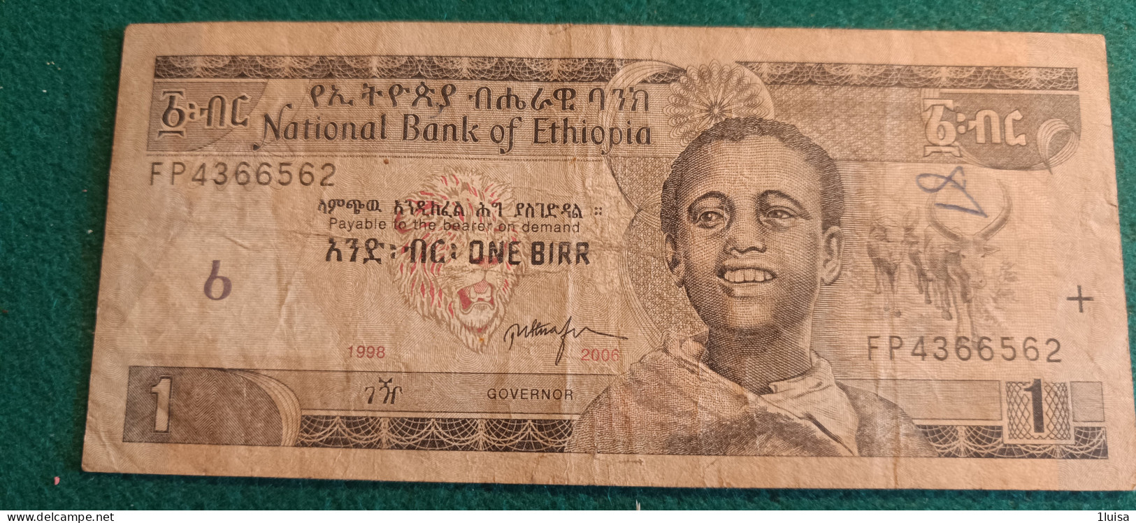 ETHIOPIA  1 BIRR 1997 - Estonie